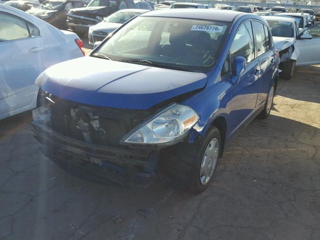 3N1BC13E57L421502 - 2007 NISSAN VERSA S BLUE photo 2