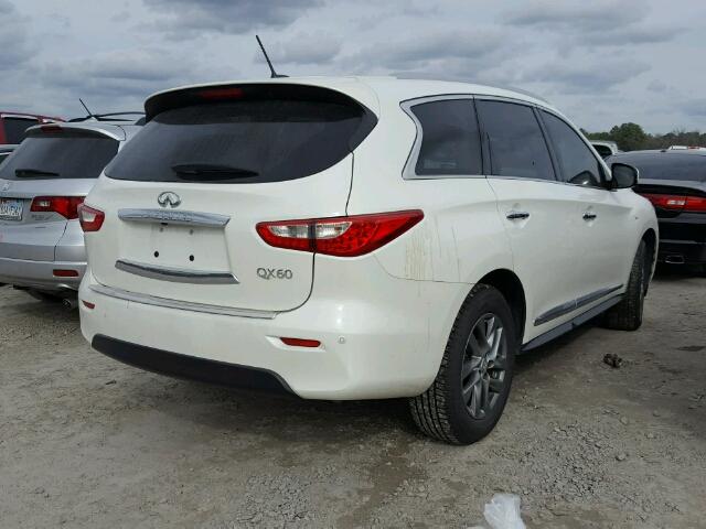 5N1AL0MNXFC519433 - 2015 INFINITI QX60 WHITE photo 4