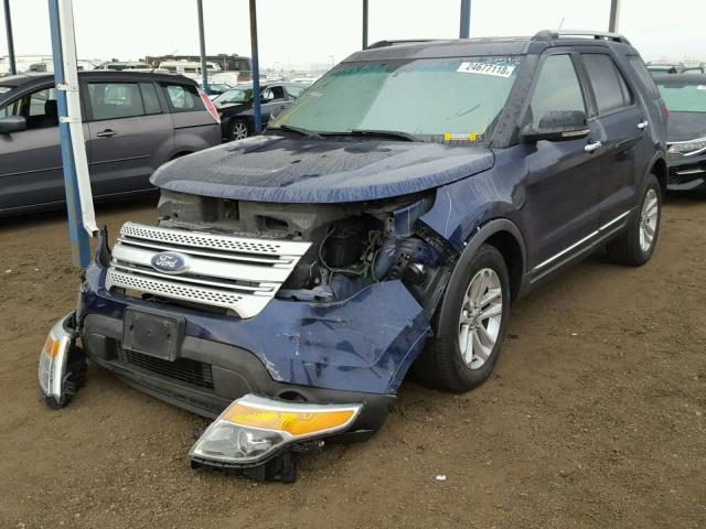 1FMHK7D81BGA05834 - 2011 FORD EXPLORER X BLUE photo 2