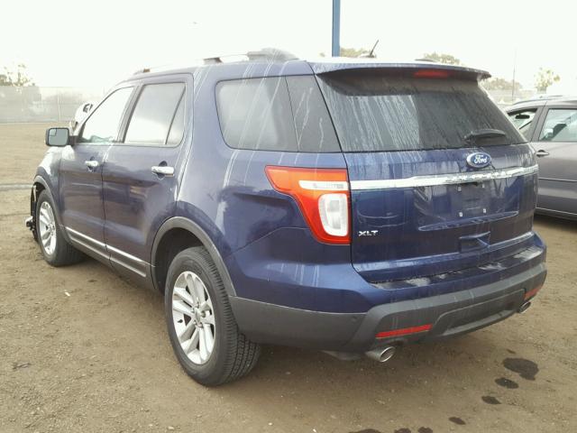 1FMHK7D81BGA05834 - 2011 FORD EXPLORER X BLUE photo 3