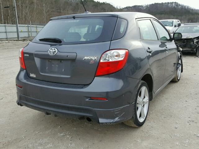 2T1KE40E49C027279 - 2009 TOYOTA COROLLA MA GRAY photo 4