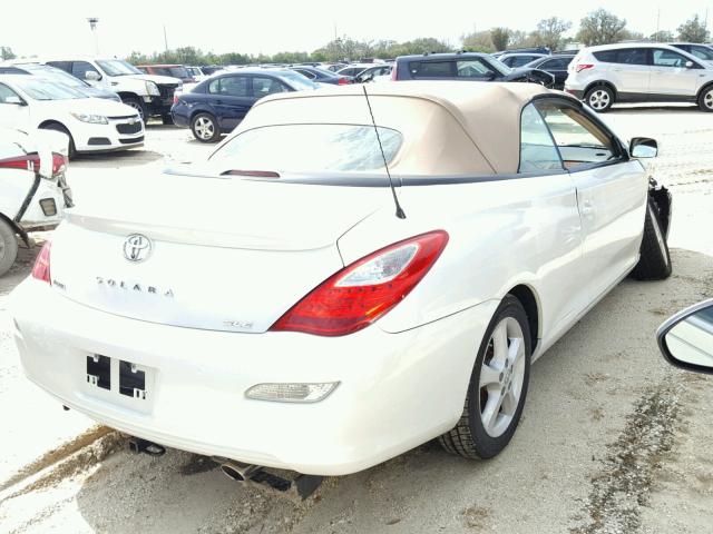 4T1FA38P77U111928 - 2007 TOYOTA CAMRY SOLA WHITE photo 4