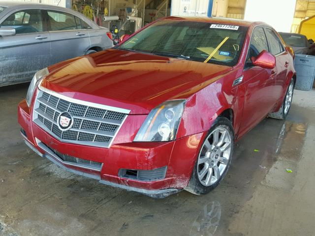 1G6DF577890132925 - 2009 CADILLAC CTS BURGUNDY photo 2