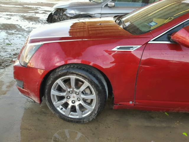 1G6DF577890132925 - 2009 CADILLAC CTS BURGUNDY photo 9