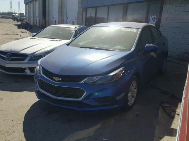 1G1BE5SM3G7264055 - 2016 CHEVROLET CRUZE LT BLUE photo 2