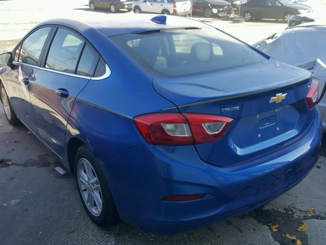 1G1BE5SM3G7264055 - 2016 CHEVROLET CRUZE LT BLUE photo 3