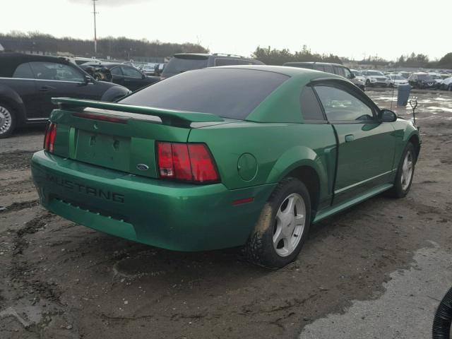 1FAFP40451F199308 - 2001 FORD MUSTANG GREEN photo 4