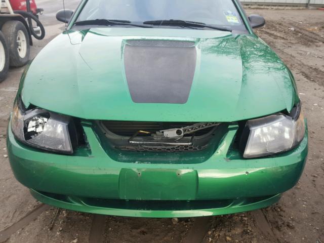 1FAFP40451F199308 - 2001 FORD MUSTANG GREEN photo 7