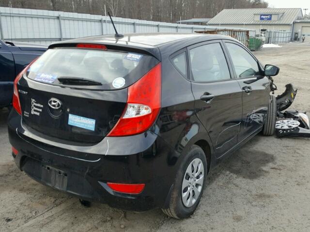 KMHCT5AE2FU201634 - 2015 HYUNDAI ACCENT GS BLACK photo 4