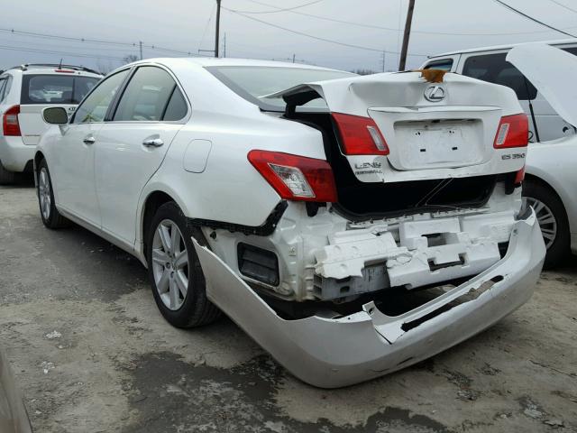 JTHBJ46GX92292824 - 2009 LEXUS ES 350 WHITE photo 3