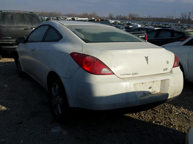 1G2ZH17N984298712 - 2008 PONTIAC G6 GT WHITE photo 3