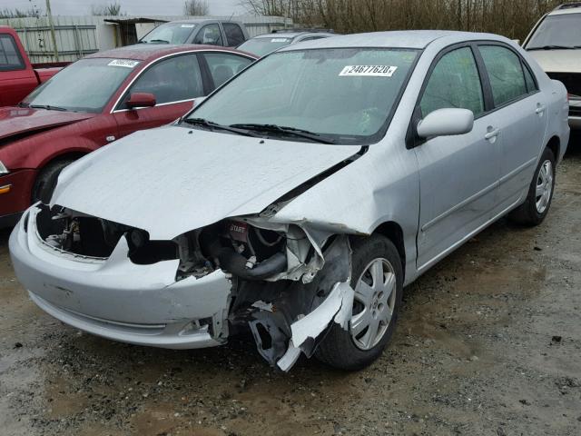 1NXBR32E67Z820476 - 2007 TOYOTA COROLLA CE SILVER photo 2