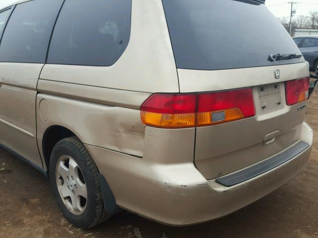 2HKRL1865YH582429 - 2000 HONDA ODYSSEY EX TAN photo 9