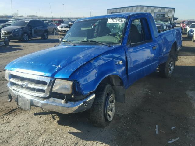 1FTYR14V0YTA50427 - 2000 FORD RANGER SUP BLUE photo 2