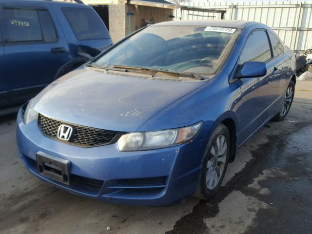 2HGFG12809H528484 - 2009 HONDA CIVIC EX BLUE photo 2