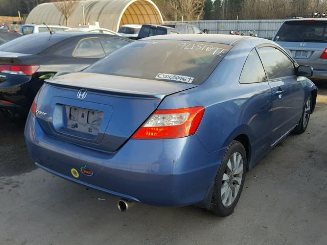 2HGFG12809H528484 - 2009 HONDA CIVIC EX BLUE photo 4