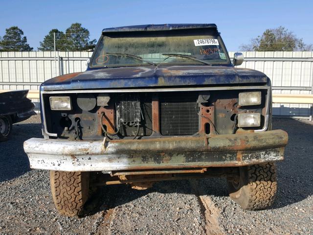 1G8EK16L4GF120375 - 1986 CHEVROLET SUBURBAN K BLUE photo 9