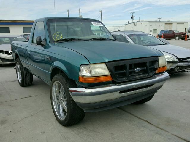 1FTYR11U6WPA53608 - 1998 FORD RANGER GREEN photo 1