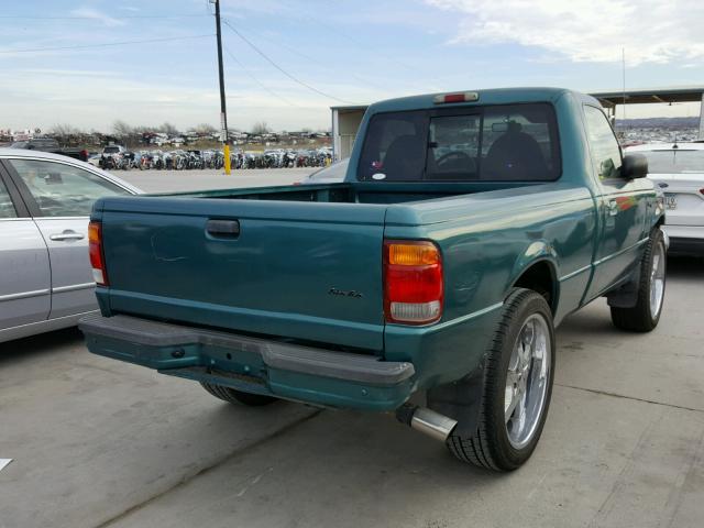 1FTYR11U6WPA53608 - 1998 FORD RANGER GREEN photo 4