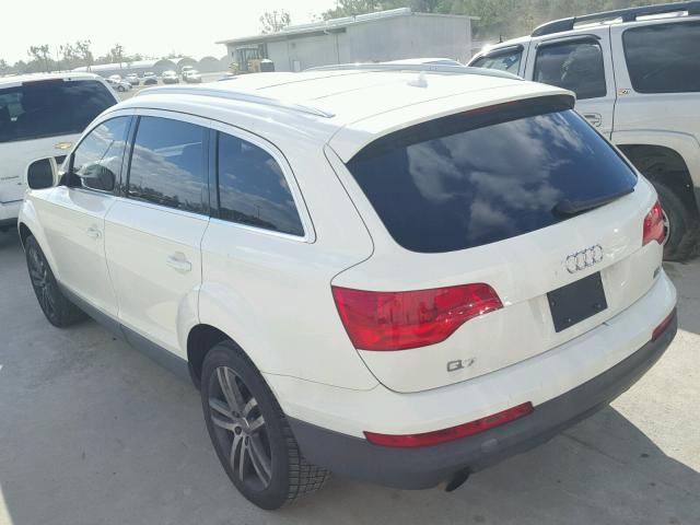 WA1BY74L37D093303 - 2007 AUDI Q7 3.6 QUA WHITE photo 3