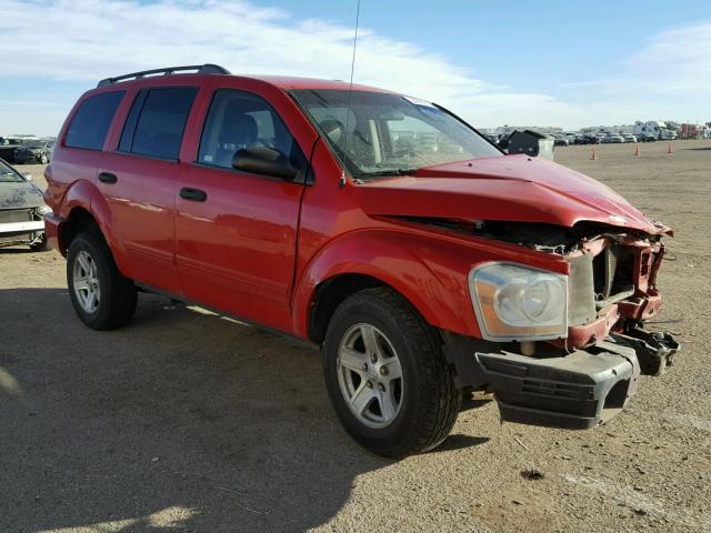 1D4HB48N25F525153 - 2005 DODGE DURANGO SL RED photo 1