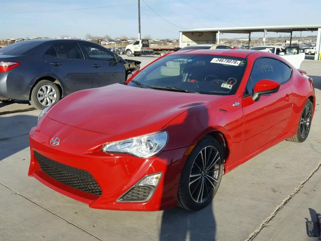 JF1ZNAA15F9702007 - 2015 TOYOTA SCION FR-S RED photo 2