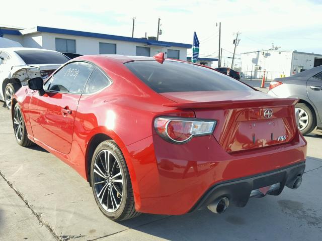 JF1ZNAA15F9702007 - 2015 TOYOTA SCION FR-S RED photo 3