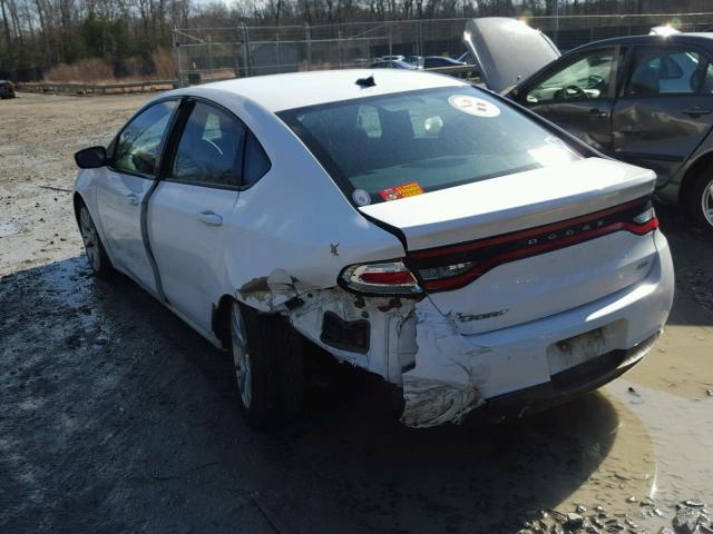 1C3CDFBA5DD318161 - 2013 DODGE DART SXT WHITE photo 3