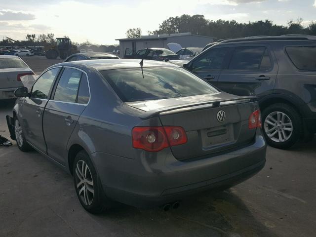 3VWEF71K07M113593 - 2007 VOLKSWAGEN JETTA WOLF GRAY photo 3