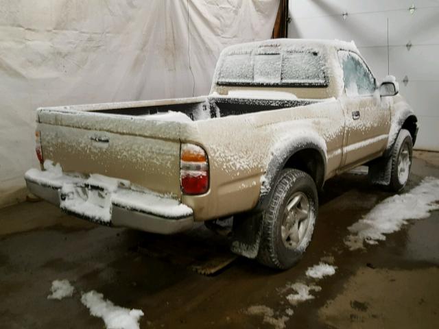 5TEPM62N61Z791540 - 2001 TOYOTA TACOMA GOLD photo 4