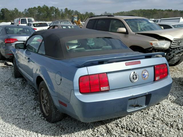 1ZVFT84N355258655 - 2005 FORD MUSTANG BLUE photo 3