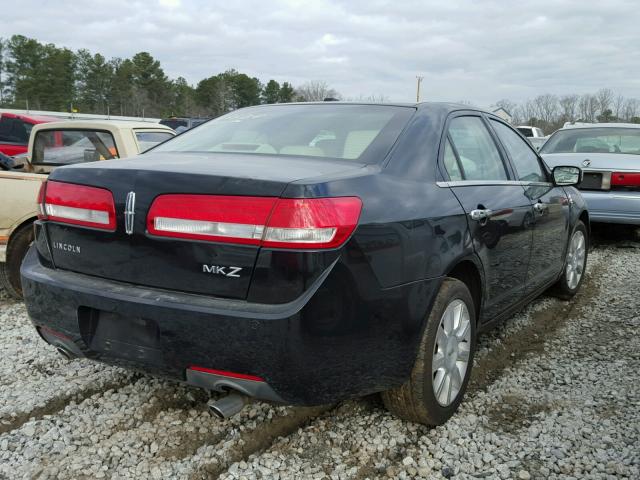 3LNHL2GC8CR808845 - 2012 LINCOLN MKZ BLACK photo 4