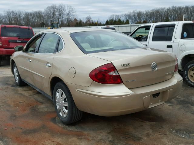 2G4WC532651318899 - 2005 BUICK LACROSSE C GOLD photo 3