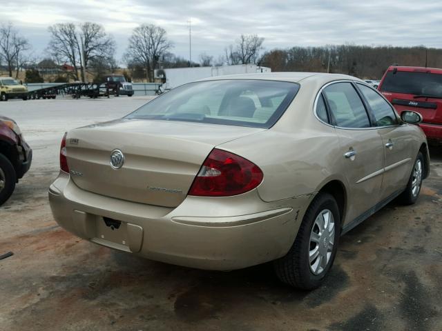 2G4WC532651318899 - 2005 BUICK LACROSSE C GOLD photo 4