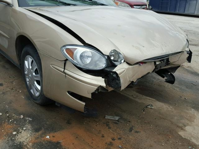 2G4WC532651318899 - 2005 BUICK LACROSSE C GOLD photo 9