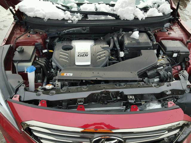 5NPE24AA1GH426842 - 2016 HYUNDAI SONATA ECO RED photo 7