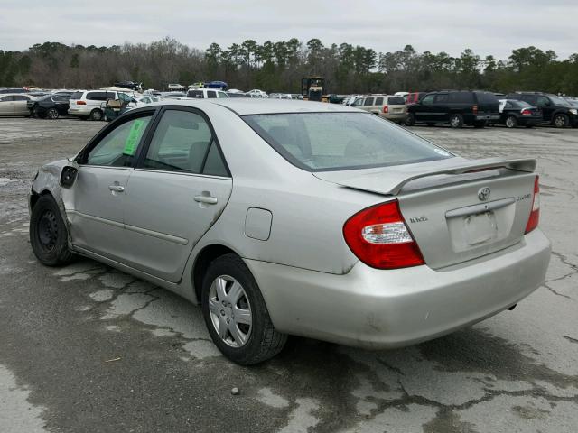 4T1BE32K03U716304 - 2003 TOYOTA CAMRY LE SILVER photo 3