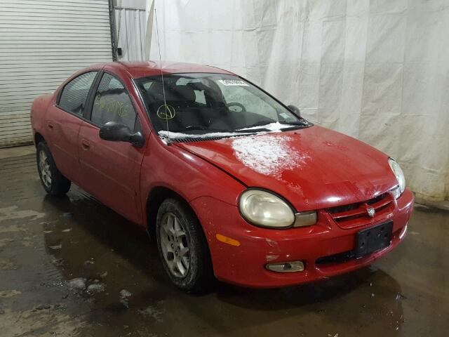 1B3ES56C52D612299 - 2002 DODGE NEON ES RED photo 1