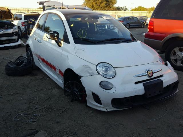 3C3CFFFHXFT689878 - 2015 FIAT 500 ABARTH WHITE photo 1