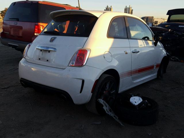 3C3CFFFHXFT689878 - 2015 FIAT 500 ABARTH WHITE photo 4