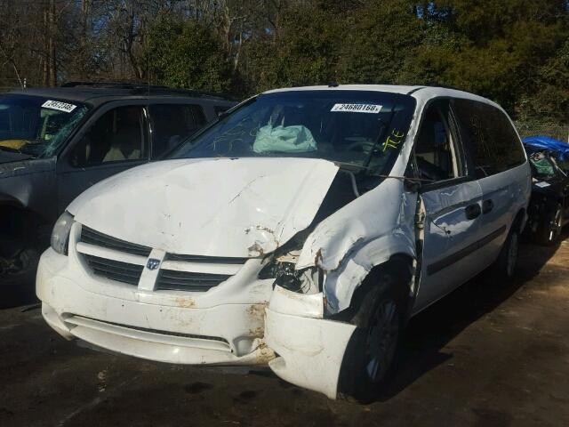 1D4GP24R96B611739 - 2006 DODGE GRAND CARA WHITE photo 2