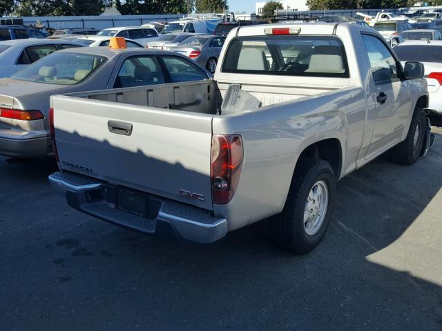 1GTCS148058271565 - 2005 GMC CANYON GRAY photo 4