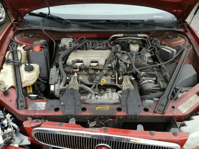 2G4WY52MXV1422445 - 1997 BUICK CENTURY LI BURGUNDY photo 7