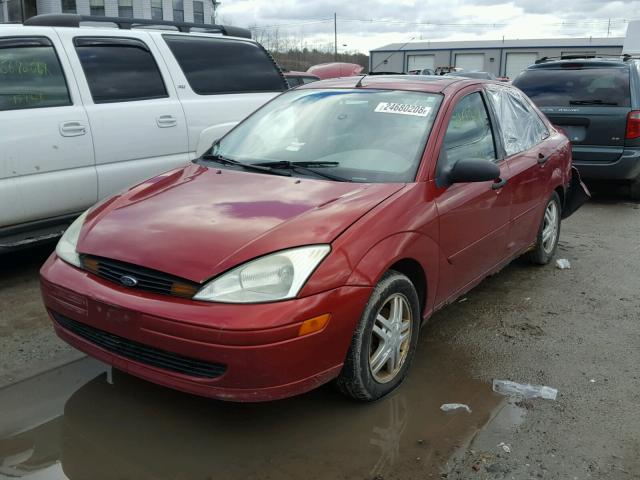 1FAFP34392W292426 - 2002 FORD FOCUS SE RED photo 2
