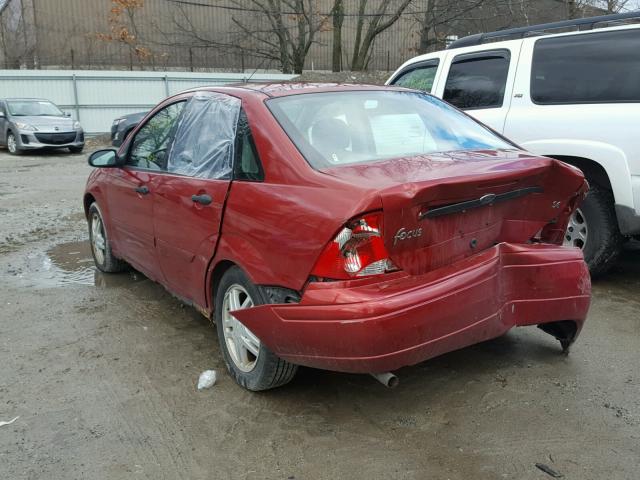 1FAFP34392W292426 - 2002 FORD FOCUS SE RED photo 3