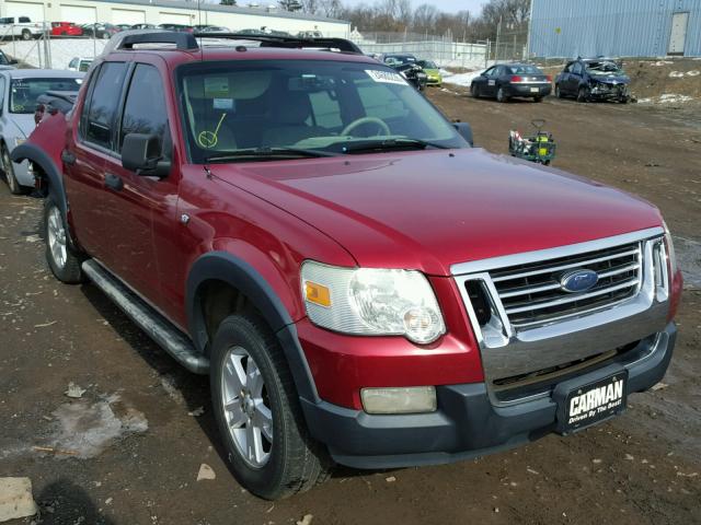 1FMEU31837UA00928 - 2007 FORD EXPLORER S RED photo 1