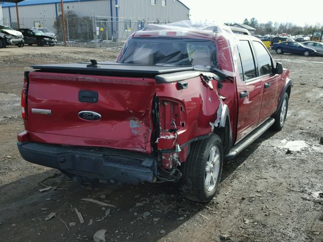 1FMEU31837UA00928 - 2007 FORD EXPLORER S RED photo 4