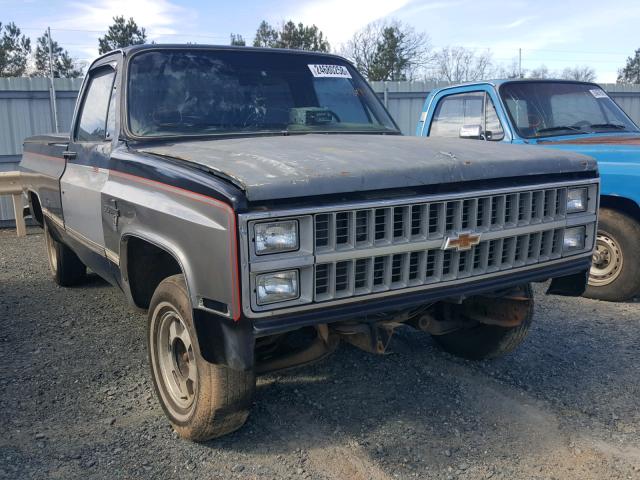 1GCDC14H7CS176941 - 1982 CHEVROLET C10 BLACK photo 1