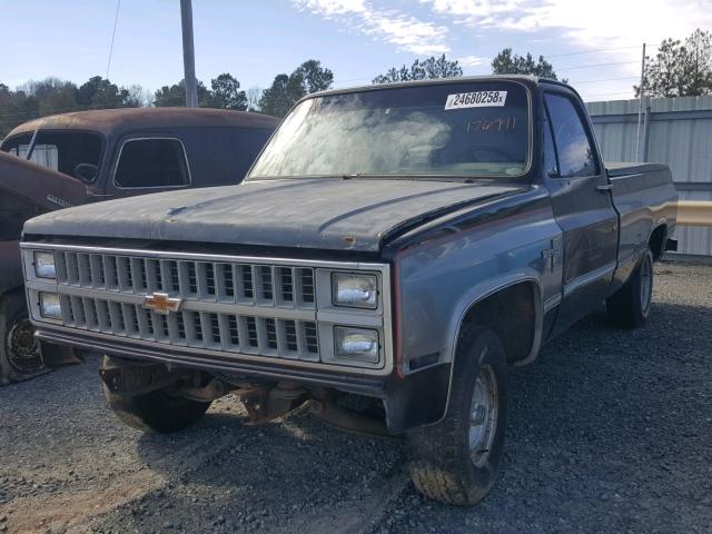 1GCDC14H7CS176941 - 1982 CHEVROLET C10 BLACK photo 2