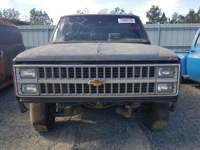 1GCDC14H7CS176941 - 1982 CHEVROLET C10 BLACK photo 9